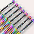 Colorful Gradient Rhinestone Handle Brush Acrylic Nail Kolinsky for Beginners Kolinsky Hair Nail Brush Wholesale